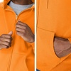 image:imageHanes Mens Zipup Hoodie Ecosmart Fleece Fullzip Hoodie for Men Hooded SweatshirtSafety Orange