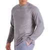 image:imageHanes Originals Mens French Terry Sweatshirt TriBlend Crewneck Sweatshirt for MenBlack 50r Pe Heather