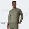 image:imageHanes Originals Mens French Terry Sweatshirt TriBlend Crewneck Sweatshirt for MenCamouflage Green Pe Heather