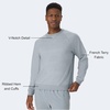 image:imageHanes Originals Mens French Terry Sweatshirt TriBlend Crewneck Sweatshirt for MenConcrete Pe Heather
