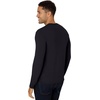 image:imageHanes Originals Mens TriBlend Long Sleeve Henley TShirt Lightweight Long Sleeve TeeBlack