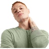 image:imageHanes Originals Mens TriBlend Long Sleeve Henley TShirt Lightweight Long Sleeve TeeEquilibrium Green Pe Heather