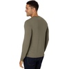 image:imageHanes Originals Mens TriBlend Long Sleeve Henley TShirt Lightweight Long Sleeve TeeFatigue Green
