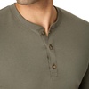 image:imageHanes Originals Mens TriBlend Long Sleeve Henley TShirt Lightweight Long Sleeve TeeFatigue Green