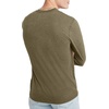 image:imageHanes Originals Mens TriBlend Long Sleeve Henley TShirt Lightweight Long Sleeve TeeOregano Pe Heather