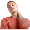 image:imageHanes Originals Mens TriBlend Long Sleeve Henley TShirt Lightweight Long Sleeve TeeRed River Clay Pe Heather