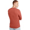 image:imageHanes Originals Mens TriBlend Long Sleeve Henley TShirt Lightweight Long Sleeve TeeRed River Clay Pe Heather