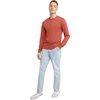 image:imageHanes Originals Mens TriBlend Long Sleeve Henley TShirt Lightweight Long Sleeve TeeRed River Clay Pe Heather