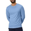 image:imageHanes Sport Mens LongSleeve TShirt Pack Cool DRI MoistureWicking Performance TShirts Performance Tee 2PackLight Blue