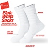 image:imageHanes Unisex Plain White Socks Pack or Plain Black Socks Pack Mens Womens amp Teen Sizes Crew and Ankle 6PacksBlack