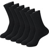 image:imageHanes Unisex Plain White Socks Pack or Plain Black Socks Pack Mens Womens amp Teen Sizes Crew and Ankle 6PacksBlack