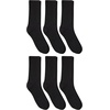 image:imageHanes Unisex Plain White Socks Pack or Plain Black Socks Pack Mens Womens amp Teen Sizes Crew and Ankle 6PacksBlack