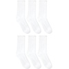 image:imageHanes Unisex Plain White Socks Pack or Plain Black Socks Pack Mens Womens amp Teen Sizes Crew and Ankle 6PacksWhite