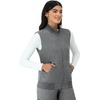 image:imageHanes Womens Comfort Fit Scrubs Healthcare Vest MoistureWicking Stretch Scrubs Vest for WomenEbony Heather