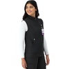 image:imageHanes Womens Comfort Fit Scrubs Healthcare Vest MoistureWicking Stretch Scrubs Vest for WomenNew Ebony