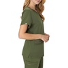 image:imageHanes Womens Hanes Womens Premium Scrubs Top with Pockets Comfort Fit Scrubs for Women Nurse EssentialsGreen Moss