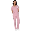 image:imageHanes Womens Hanes Womens Premium Scrubs Top with Pockets Comfort Fit Scrubs for Women Nurse EssentialsPink Mauve