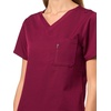 image:imageHanes Womens Premium Scrubs Top with Single Pocket Comfort Fit Scrubs for Women Nurse EssentialsAfternoon Burgundy