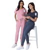 image:imageHanes Womens Premium Scrubs Top with Single Pocket Comfort Fit Scrubs for Women Nurse EssentialsPeppercorn Grey