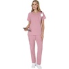 image:imageHanes Womens Premium Scrubs Top with Single Pocket Comfort Fit Scrubs for Women Nurse EssentialsPink Mauve