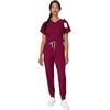 image:imageHanes Womens Scrub Joggers Comfort Fit Healthcare Pants for Women MoistureWicking Medical Scrubs with Odor ControlAfternoon Burgundy