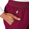 image:imageHanes Womens Scrub Pants Comfort Fit Healthcare Pants for Women MoistureWicking Medical ScrubsAfternoon Burgundy