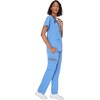 image:imageHanes Womens Scrub Pants Comfort Fit Healthcare Pants for Women MoistureWicking Medical ScrubsCeil Blue 2