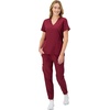 image:imageHanes Womens Scrubs Cargo Joggers Healthcare Scrub Joggers for Women Moisture WickingAfternoon Burgundy