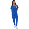 image:imageHanes Womens Scrubs Cargo Joggers Healthcare Scrub Joggers for Women Moisture WickingRoyal Blue