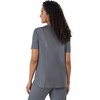 image:imageHanes Womens Scrubs Healthcare Top MoistureWicking Stretch Scrub Shirts Ribbed Back PanelEbony Heather