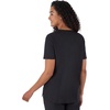 image:imageHanes Womens Scrubs Healthcare Top MoistureWicking Stretch Scrub Shirts Ribbed Back PanelNew Ebony