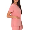 image:imageHanes Womens Scrubs Healthcare Top MoistureWicking Stretch Scrub Shirts Ribbed Back PanelRose Ranch Pink