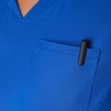 image:imageHanes Womens Scrubs Healthcare Top MoistureWicking Stretch Scrub Shirts Ribbed Back PanelRoyal Blue