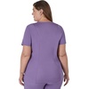 image:imageHanes Womens Scrubs Healthcare Top MoistureWicking Stretch Scrub Shirts Ribbed Back PanelSoft Plum