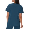image:imageHanes Womens Scrubs Healthcare Top MoistureWicking Stretch Scrub Shirts Ribbed Side PanelsCaribbean Blue