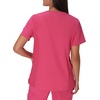 image:imageHanes Womens Scrubs Healthcare Top MoistureWicking Stretch Scrub Shirts Ribbed Side PanelsFuchsia Pink