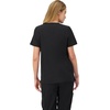 image:imageHanes Womens Scrubs Healthcare Top MoistureWicking Stretch Scrub Shirts Ribbed Side PanelsNew Ebony