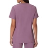 image:imageHanes Womens Scrubs Healthcare Top MoistureWicking Stretch Scrub Shirts Ribbed Side PanelsPurple Mauve