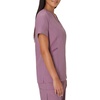 image:imageHanes Womens Scrubs Healthcare Top MoistureWicking Stretch Scrub Shirts Ribbed Side PanelsPurple Mauve