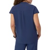 image:imageHanes Womens Scrubs Healthcare Top with Mandarin Collar MoistureWicking Stretch Scrub ShirtAthletic Navy