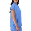 image:imageHanes Womens Scrubs Healthcare Top with Mandarin Collar MoistureWicking Stretch Scrub ShirtCeil Blue 2