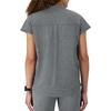 image:imageHanes Womens Scrubs Healthcare Top with Mandarin Collar MoistureWicking Stretch Scrub ShirtEbony Heather