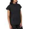image:imageHanes Womens Scrubs Healthcare Top with Mandarin Collar MoistureWicking Stretch Scrub ShirtNew Ebony