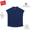 image:imageHanes Womens Scrubs Healthcare Top with Mandarin Collar MoistureWicking Stretch Scrub ShirtRose Ranch Pink