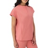 image:imageHanes Womens Scrubs Healthcare Top with Mandarin Collar MoistureWicking Stretch Scrub ShirtRose Ranch Pink