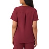 image:imageHanes Womens Scrubs Healthcare Top with VNeckline MoistureWicking Stretch Scrub ShirtsAfternoon Burgundy