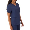 image:imageHanes Womens Scrubs Healthcare Top with VNeckline MoistureWicking Stretch Scrub ShirtsAthletic Navy