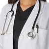 image:imageHanes Womens Scrubs Lab Coat Healthcare Lab Coat Scrubs Jacket With Pockets Soil amp Water ResistantMarble White
