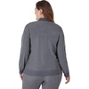 image:imageHanes Womens Scrubs ZipUp Bomber JacketEbony Heather