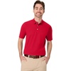 image:imageHanes mens Xtemp Performance Polo Cotton Blend Sport Shirt for Men With Odor ControlDeep Red